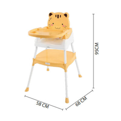 Silla de comer para bebé con escritorio