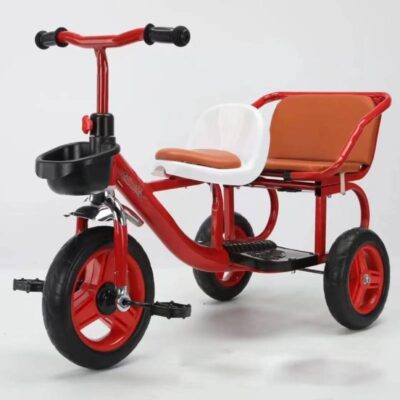 Triciclo infantil con asiento doble